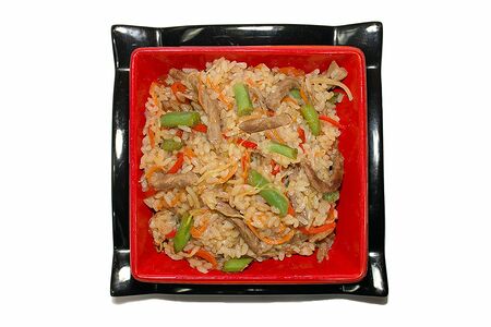 Острый рис с цыпленком