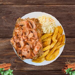 Отбивная с гарниром