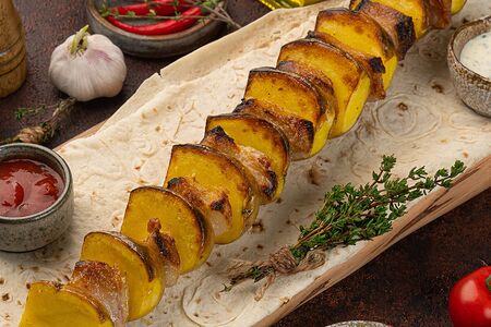 Картофель с салом