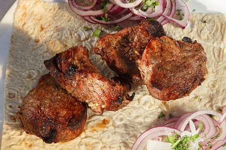 Шашлык из вырезки говядины