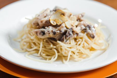 Паста с грибами