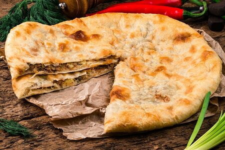 Пирог с говядиной и картофелем