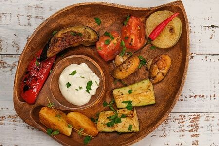 Овощи на мангале