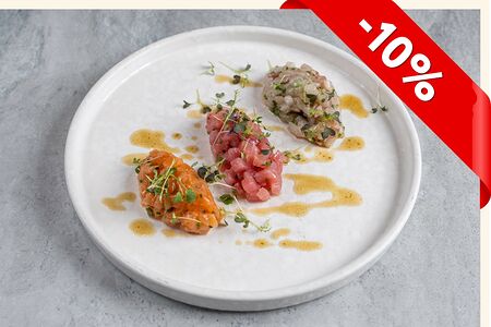 Трио тартаров из рыбы