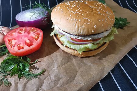 Бургер куриный