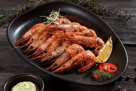 Креветки Магаданские жареные