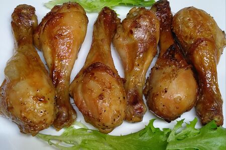 Запеченная куриная голень