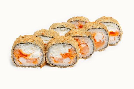 Фри с креветкой и лососем