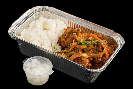 Хе из куриных крылышек с рисом