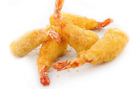 Креветки, обжаренные в кляре