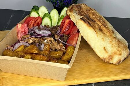 Шаверма три мяса в боксе