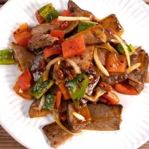 Острый салат с мясом