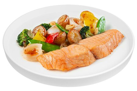 Семга на гриле