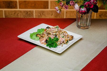 Салат Мясной с баклажанами