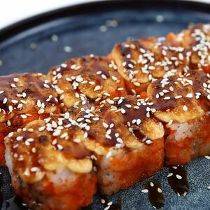 Запеченный ролл Унаги hot 8 шт