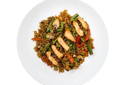 Тяхан с курицей