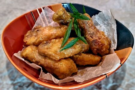 Крылышки медово-горчичные