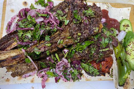 Шашлык-пистолет из баранины