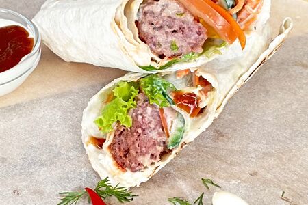 Шаурма с люля-кебабом