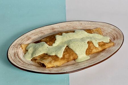 Блины с курицей и грибами