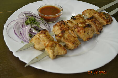 Шашлык из куриного филе