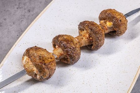 Шампиньоны на мангале