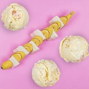 Мороженое БананаКрим с кусочками банана и пастилой