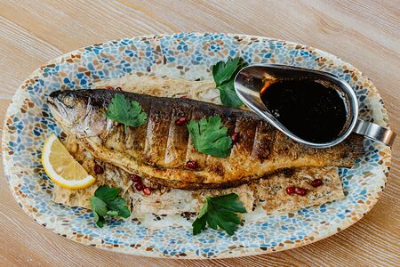 Форель на углях