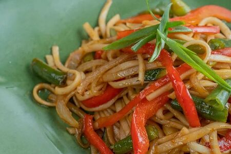 Лапша Рамэн с овощами