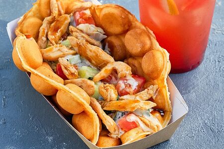 Баблс-вафля с курицей