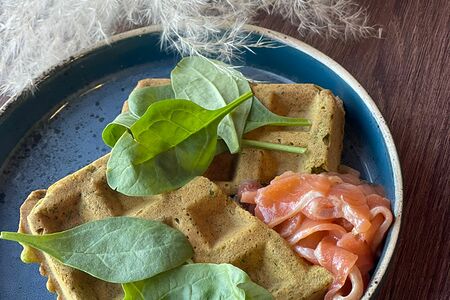 Шпинатные вафли