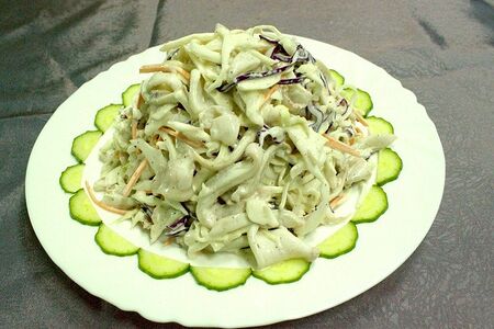 Салат из кальмара с майонезом №1142