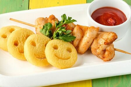 Наггетсы крабовые с картофелем фри