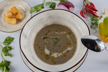 Крем суп из шампиньонов