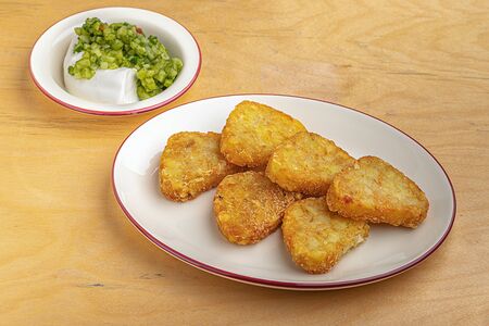 Картофельный хашбраун со сметаной