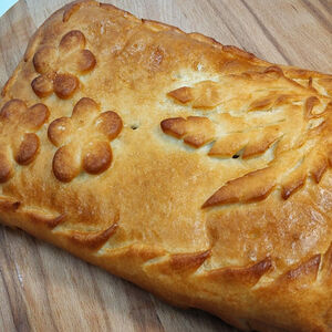 Пирог с мясом и капустой