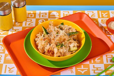 Салат из коралловых грибов и битых огурцов