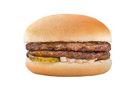 Гамбургер с двойной котлетой