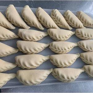 Вареники с подсоленным творогом