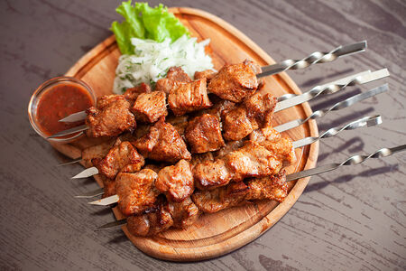 Шашлык из cвинoй шеи