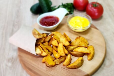 Картофель по-деревенски фри
