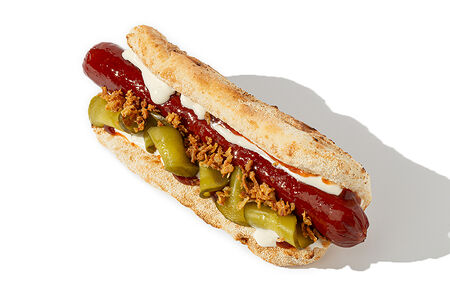 Ход-дог BBQ на римском тесте