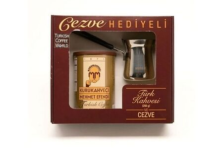 Подарочный набор Кофе молотый и турка Kurukahveci Mehmet Efendi