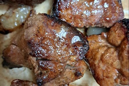 Шашлык Говяжья печень с курдюком