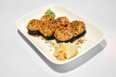 Запеченный с мидиями