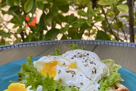 Венские вафли с яйцом пашот