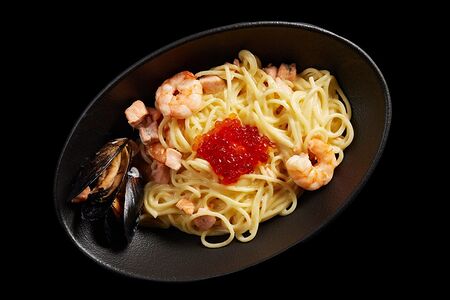 Сливочная паста с морепродуктами