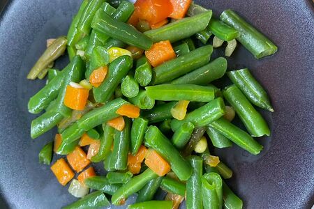 Фасоль с овощами