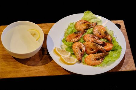 Креветки лимонные