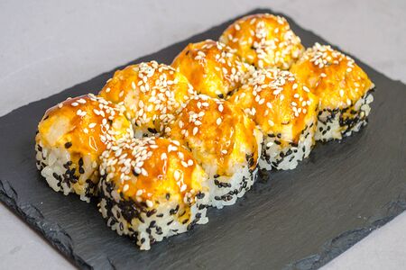 Запечённый краб с курицей